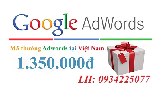 Mã giảm giá quảng cáo trên Google cho thị trường Việt Nam mệnh giá 1350K cao nhất hiện nay